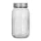 Hello Honey Coffee Embossed Glass Jar with Metal Lid